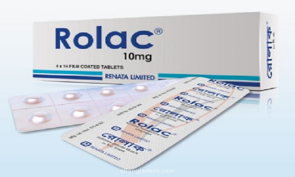 Rolac 10 Mg 56 Tablets Pack