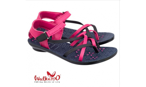 Walkaroo Womens Shimmer Thong Sandals - WL7088 Blue – Walkaroo Footwear