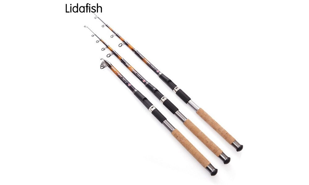 Lidfish Wooden handle Fishing Rod - 1 pc