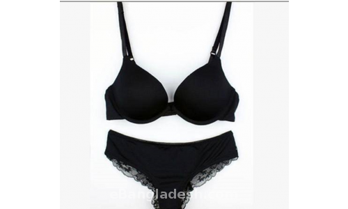 Nylon Bra Set (Black , bra Type Lightly Padded) in Thane at best price by  Ashish Garments - Justdial