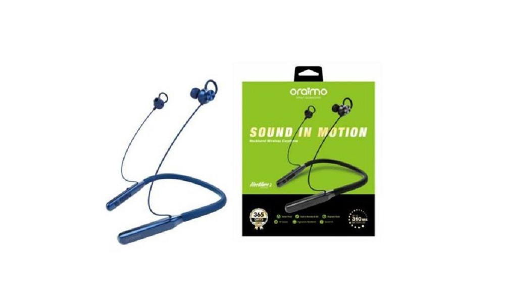 Oraimo Shark 2 Neckband Wireless Bluetooth Earphone 1 pc