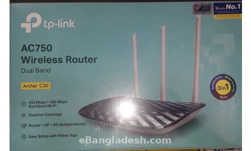 TENDA Routeur WiFi 600 Mbps, 4 * 6dBi Antennes, ports Ethernet,  Beamforming+, Mode AP. F9